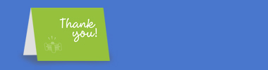 380x100 Note Card Lime Thank You Mockup